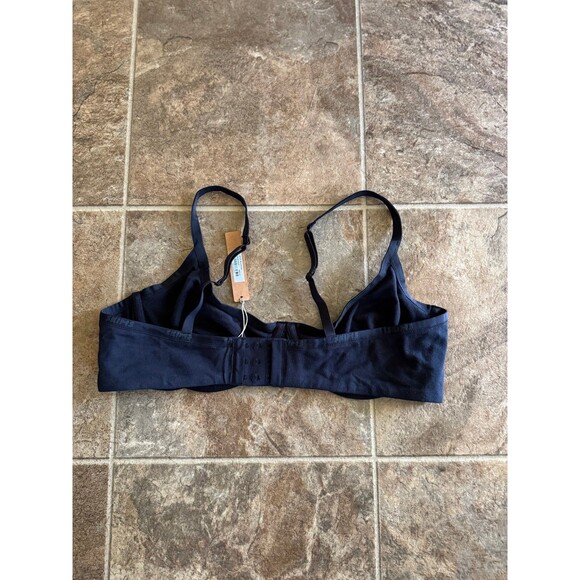 Skims Cotton Logo Demi Bra Soot Size 40C - Picture 6 of 8